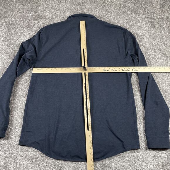 Lululemon Dress Shirt Mens Large Snap Stretch Performance Pockets Button Up - Picture 8 of 13